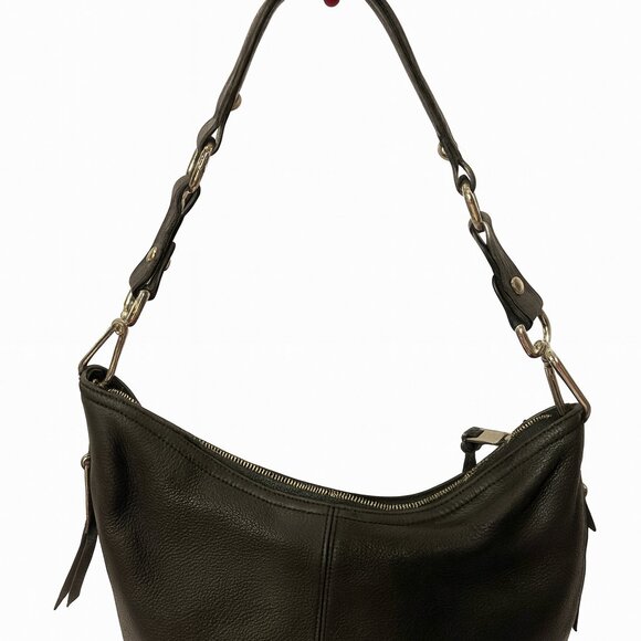 Calvin Klein Black Pebbled Leather Shoulder Bag – Good Condition - Picture 4 of 6